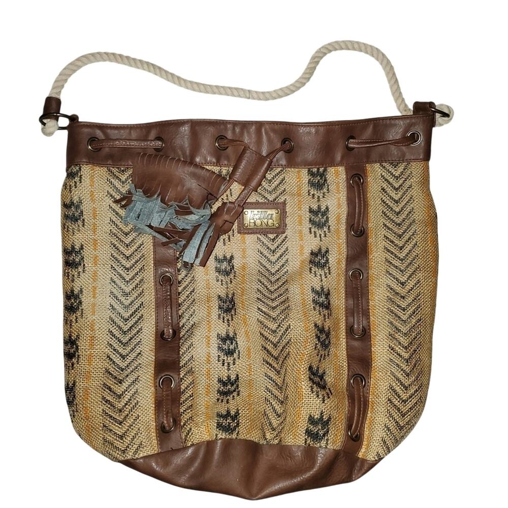 Billabong Tribal Print Bag w/ Zip Tie